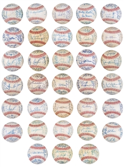 1973-1989 Multi -Signed Baseball Collection (33) (Beckett Pre-Cert)